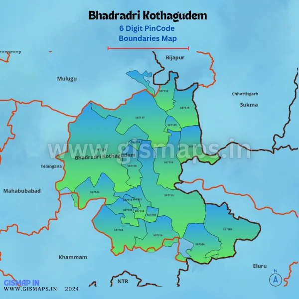 Bhadradri_Kothagudem_PincodeBoundaries_Map